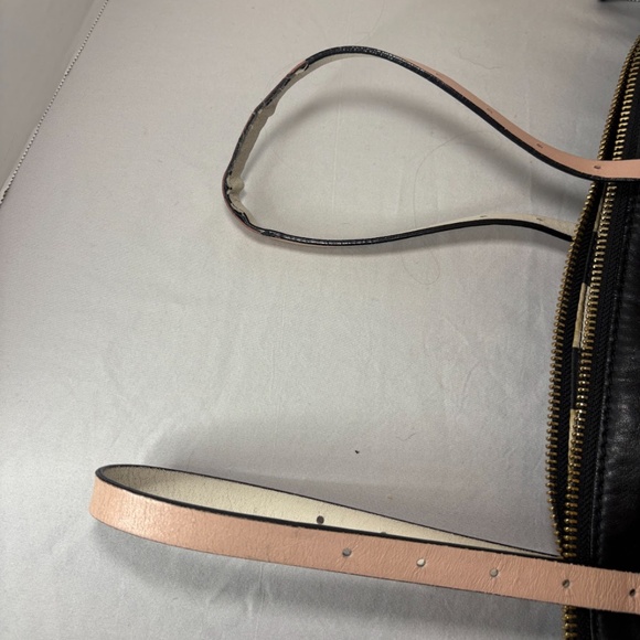 Kate Spade New York Waverly St. Drew Satchel 12x18" Black bag w/ White/Pink - Picture 13 of 14